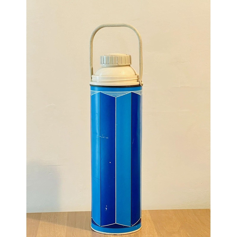 Vintage 1974‎ King-Seeley THERMOS 2410 Blue Striped